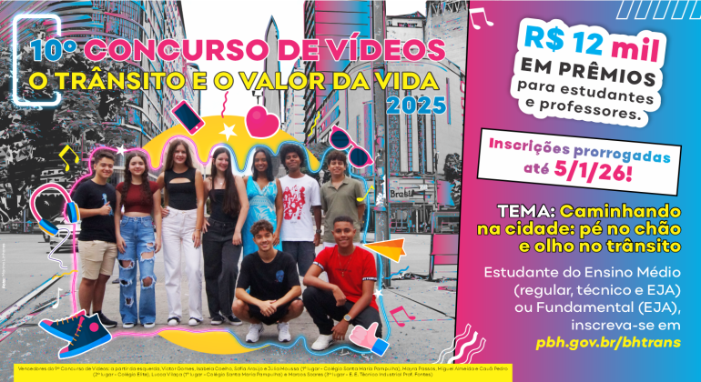 PBH abre concurso para estudantes para rede pública municipal, com premiação de até R$12 mil PBH abre concurso para estudantes para rede pública municipal, com premiação de até R$12 mil