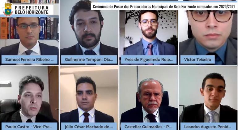 Novos procuradores municipais são empossados em cerimônia on-line Imagem reunião on-line