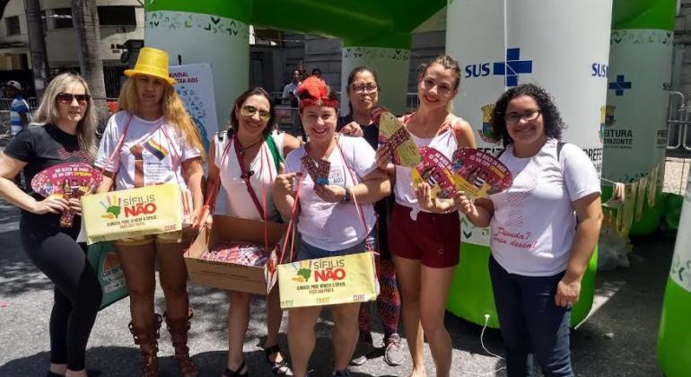 Ações da Saúde conscientizam foliões durante o Carnaval Ações da Saúde conscientizam foliões durante o Carnaval