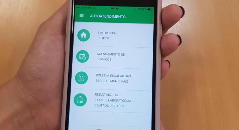 Tela do aplicativo PBH App mostra novo serviço