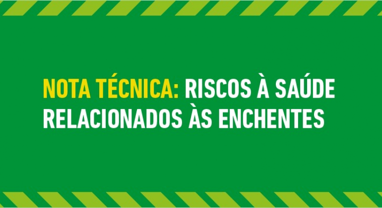 Nota técnica: riscos à saúde relacionados às enchentes