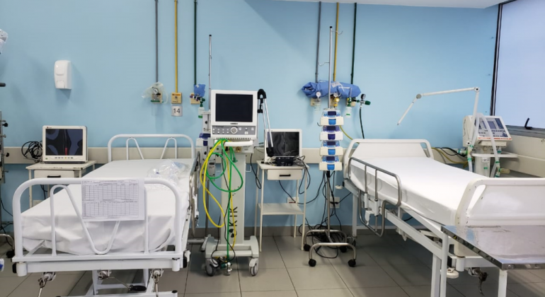 Para ampliar atendimentos, PBH equipa Cecovid com leitos e respiradores Imagem do Cecovid equipado com leitos e respiradores