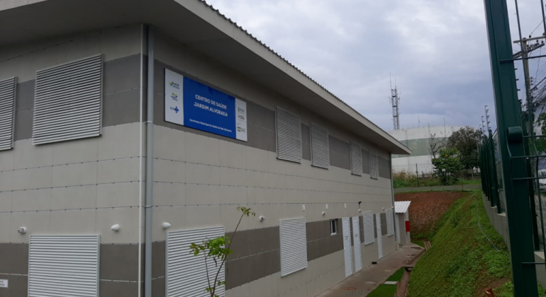 Fachada da nova sede de Centro de Saúde na Pampulha