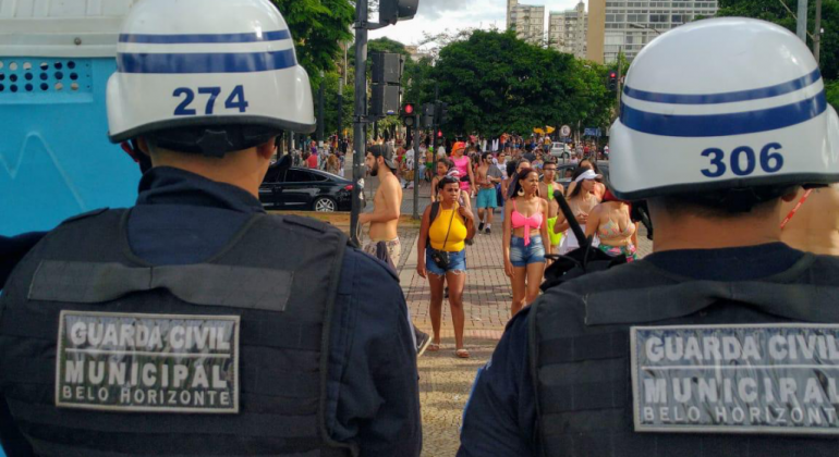 Guarda Municipal faz segurança durante o Carnaval Guarda Municipal faz segurança durante o Carnaval