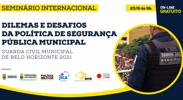 Seminário Internacional discute desafios da Segurança Pública Municipal Arte feita pela PBH