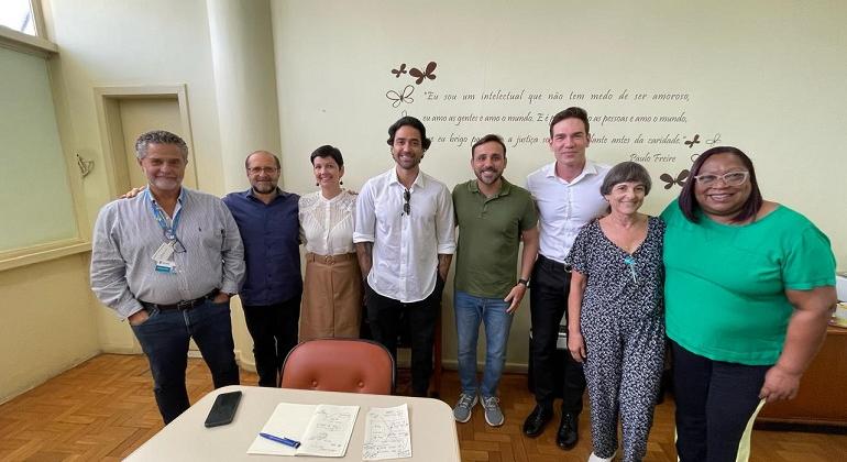 Educação recebe comitiva do Instituto Ayrton Senna e Inova BH