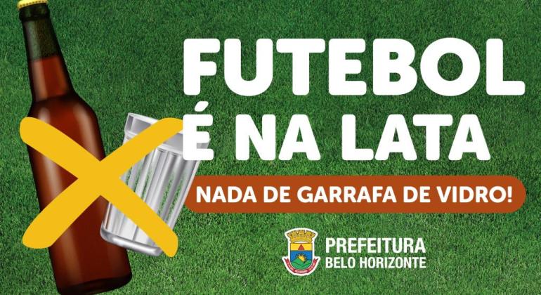 PBH leva campanha “Futebol é na Lata” para bares nas imediações da Arena MRV