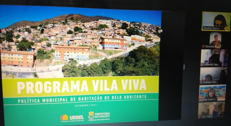Vila Viva é tema em seminário latino-americano Reunião on-line