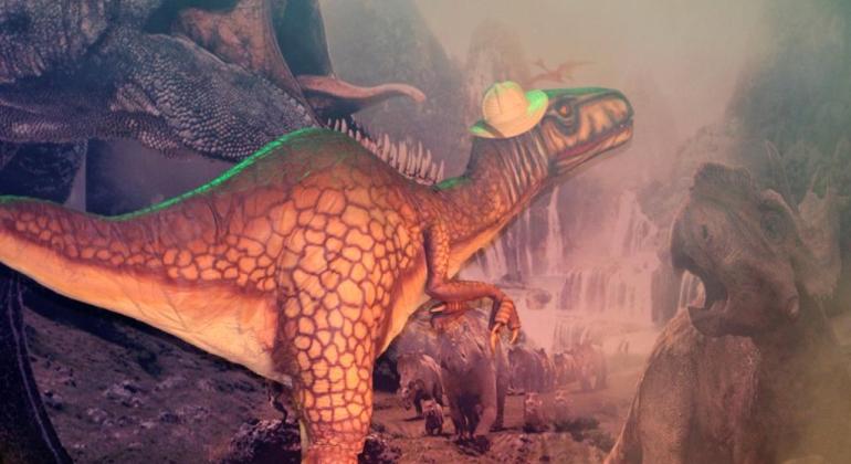 Muita aventura para as crianças com o espetáculo “O Grande Vale dos Dinossauros”