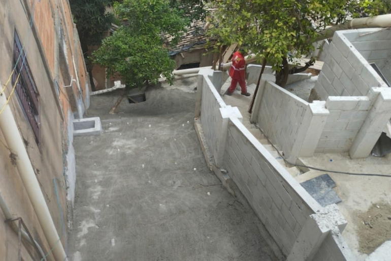 Obras de contenção entram na fase final e reforçam segurança de moradores na Vila Nossa Senhora de Fátima Obras de contenção entram na fase final e reforçam segurança de moradores na Vila Nossa Senhora de Fátima