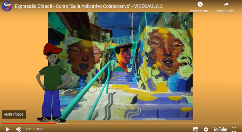 Projeto disponibiliza videoaulas de curso oferecido a jovens da Regional Leste Print de tela