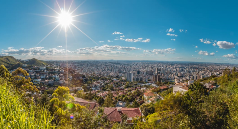 Belo Horizonte vista de cima.