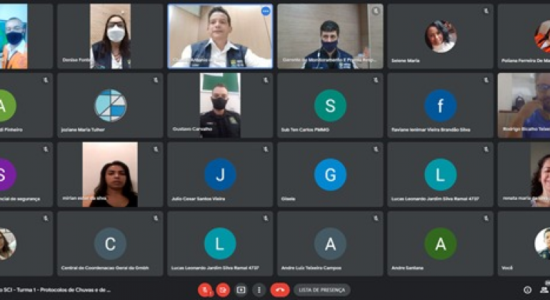 PBH realiza treinamento virtual para fortalecer atuação integrada durante o per Imagem de treinamento virtual para fortalecer atuação integrada durante o período chuvoso