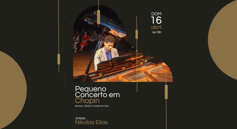 Teatro Raul Belém Machado recebe concerto em homenagem a Frederic Chopin