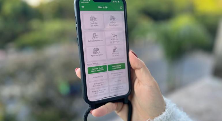 Aplicativo da PBH reúne 130 de serviços que podem ser solicitados on-line Aplicativo da PBH reúne 130 de serviços que podem ser solicitados on-line
