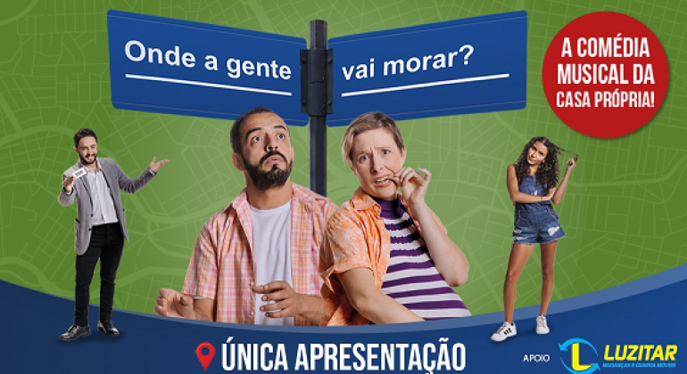Comédia no Francisco Nunes aborda dificuldade para encontrar imóveis
