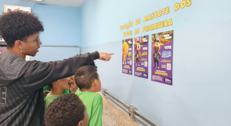 Escolha de mascote dos Jogos da Primavera é sucesso entre alunos e educadores