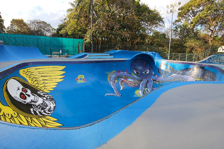 Pista de skate é reaberta após reforma no Parque Lagoa do Nado Pista de skate é reaberta após reforma no Parque Lagoa do Nado