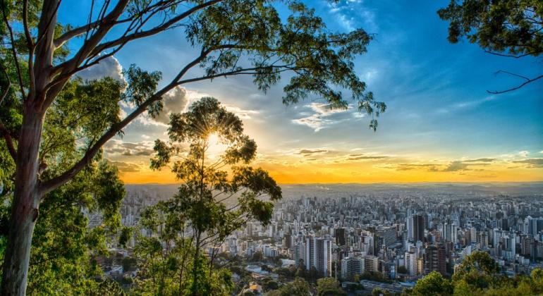 Vista aérea da cidade de Belo Horizonte