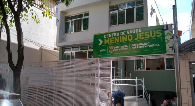 Fachada do Centro de Saúde Menino Jesus