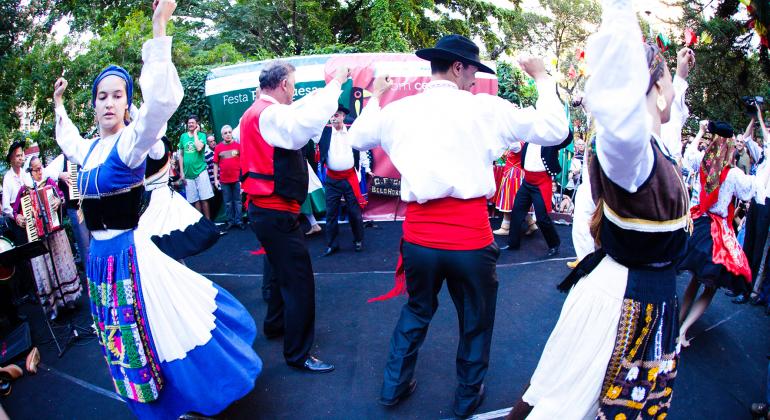 Evento reúne atrações para toda a família no Lagoa do Nado. Foto: Divulgação Foto de apresentação do grupo folclórico "Gil Vicente". Foto: Divulgação