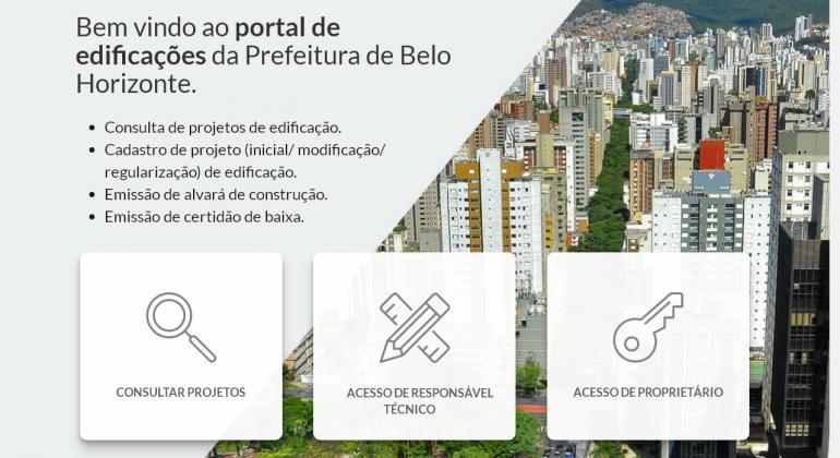 Tela do site