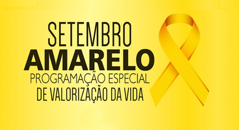 Prefeitura apresenta, do dia 21 a 28 de setembro, uma programação da campanha “Setembro Amarelo” no Centro Cultural Salgado Filho. Arte: SMC/PBH Setembro Amarelo: Programação Especial de Valorização da Vida