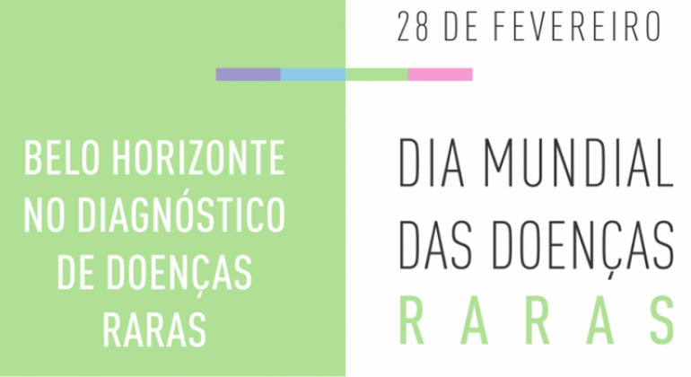 Para marcar o Dia Mundial de Doenças Raras, celebrado no dia 28/2, a sede da PBH e as praças Sete e da Bandeira serão iluminadas de amarelo. Arte: PBH 28 de fevereiro: Belo Horizonte no diagnóstico das doenças raras. Dia mundial das doenças raras