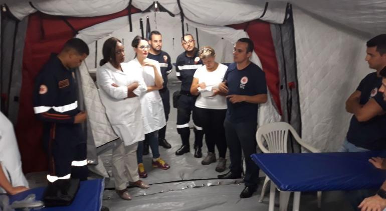 Postos Médicos Avançados reforçam atendimentos de Saúde no Carnaval Sete profissionais da saúde estão dentro de Posto de Atendimento Médico