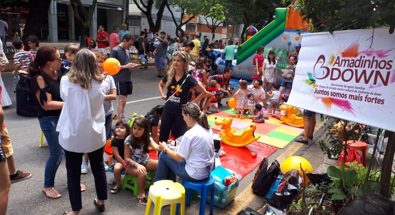Belo Horizonte celebra Dia Internacional da Síndrome de Down Centenas de pessoas participam de atividades esportivas e lúdicas na Savassi