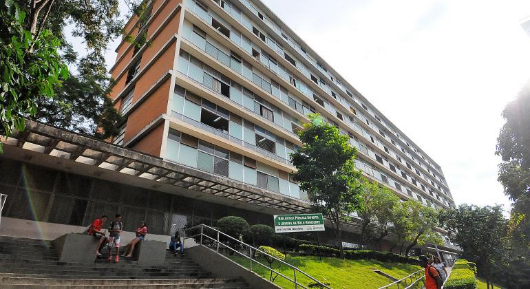 Fachada do prédio da Secretaria Municipal de Educação de Belo Horizonte