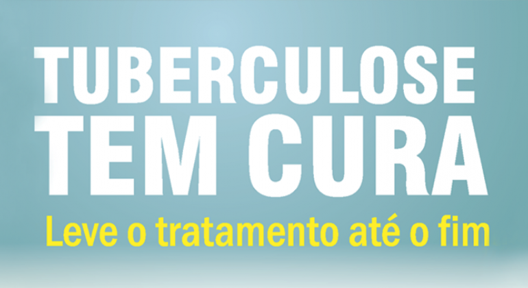 Entre os dias 20 e 23 de março, a PBH, por meio da Secretaria Municipal de Saúde, promove ações para alertar sobre o combate à tuberculose. Arte: PBH Tuberculose tem cura: leve o tratamento até o fim.
