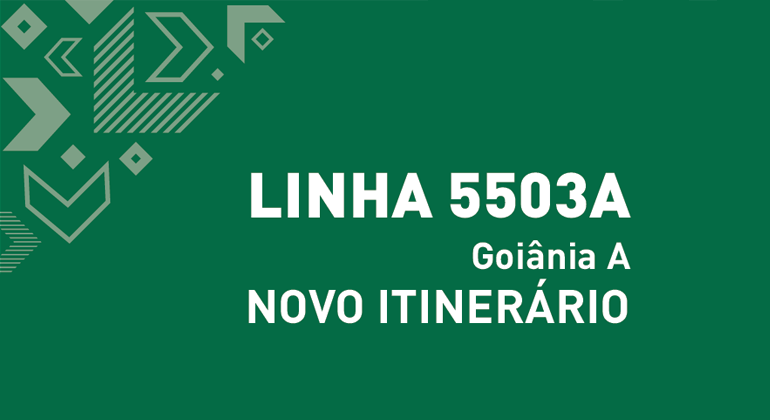 Linha 5503A - Goiânia A. Novo itinerário