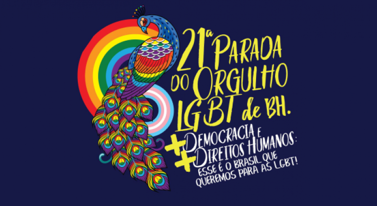 No dia 8 de julho, a capital mineira recebe a 21ª edição da Parada LGBT na Praça da Estação. 21ª Parada do Orgulho LGBT de BH. + Democracia e + Direitos Humanos: esse é o futuro que queremos para as LGBT de BH!