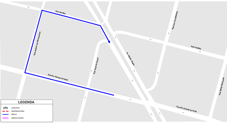 Mapa gráfico da Região da Savassi