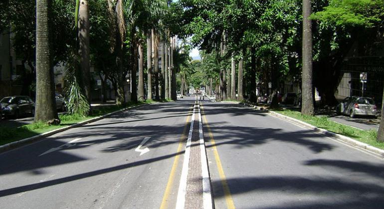 Avenida Brasil, no centro de Belo Horizonte
