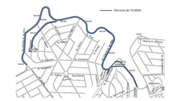 Pampulha terá operação de trânsito e transportes para Corrida da Beleza Mapa com alteração de rotas na pampulha para a corrida da beleza