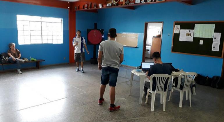Programa Superar é destaque em congresso científico no Ceará. Foto: Divulgação/PBH Aluno com deficiência visual é monitorado por estudo durante atividade no Superar