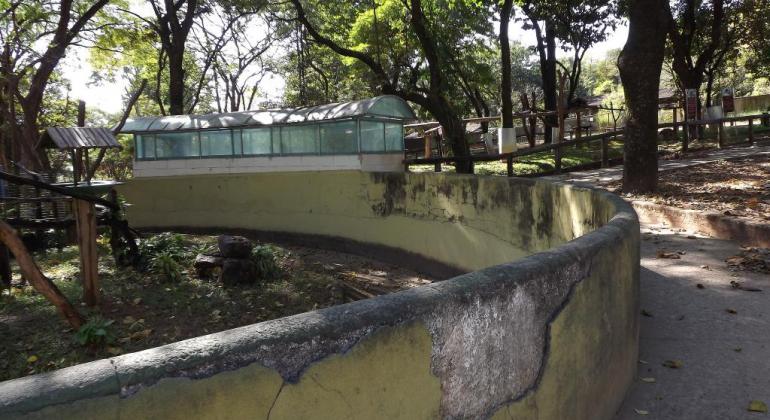 Praça das aves e recinto dos mamíferos, no Zoológico, são reformados e ampliados. Foto: Suziane Fonseca/PBH Recintos no zoológico de BH