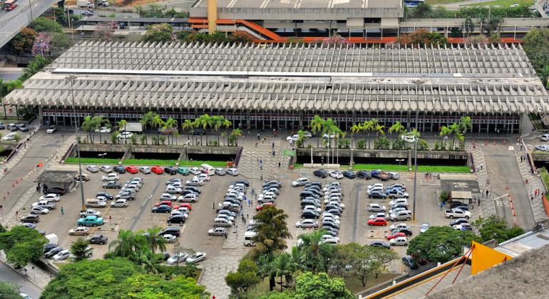 foto aérea do Terminal Rodoviário de Belo Horizonte