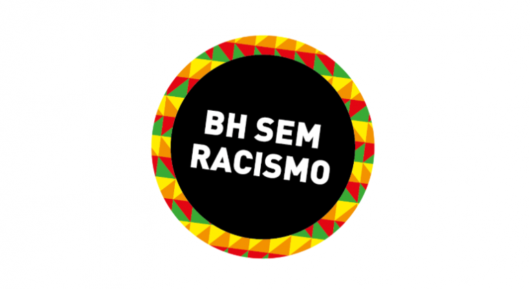 Selo BH sem Racismo certifica instições que promovem a igualdade racial Selo "BH sem racismo" com detalhes em preto, amarelo e verde