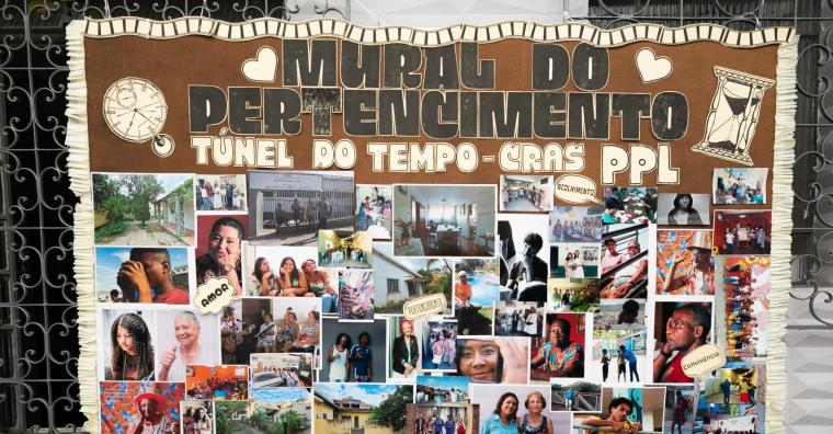 CRAS Pedreira Prado Lopes Mural do Pertencimento - Túnel do Tempo - CRAS PPL
