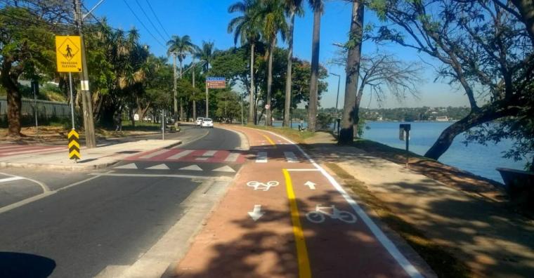Primeiro trecho da Ciclovia da Pampulha é finalizado Primeiro trecho da Ciclovia da Pampulha é finalizado