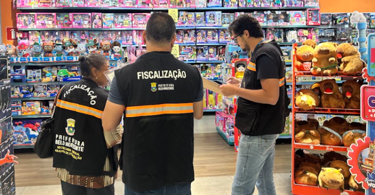 Fiscalização e Procon-BH realizam operação "Dia das Crianças" em lojas de brinquedos 