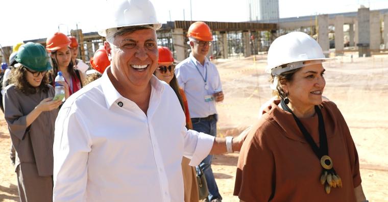 Prefeito Álvaro Damião e ministra Márcia Lopes visitam obras da Casa da Mulher Brasileira