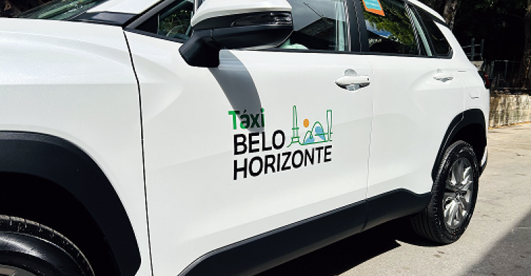 Taxistas de BH têm até 10 de julho para instalar a nova marca