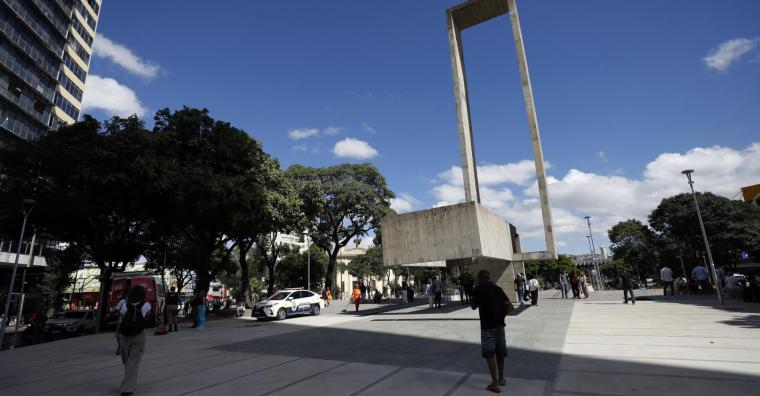 Imagem da Praça Rio Branco finalizada