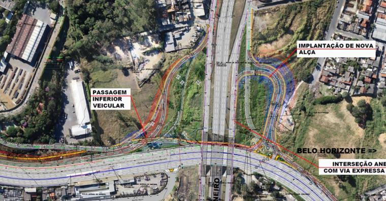 Licitação aberta pela PBH para construção de trincheira no Novo Anel com Via Expressa