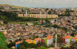Vista de conjuntos habitacionais em Belo Horizonte
