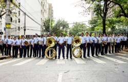 Banda da Guarda Municipal celebra o Dia do Rock com show na Feira da Afonso Pena